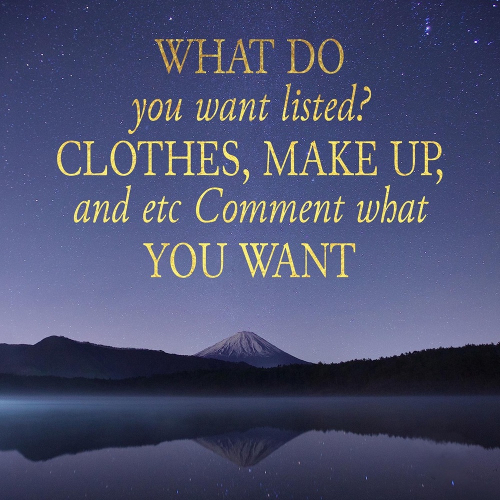 Comment what you want to see